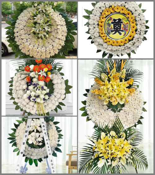 湖北孝感市大悟县四姑镇丛岗村花圈速递